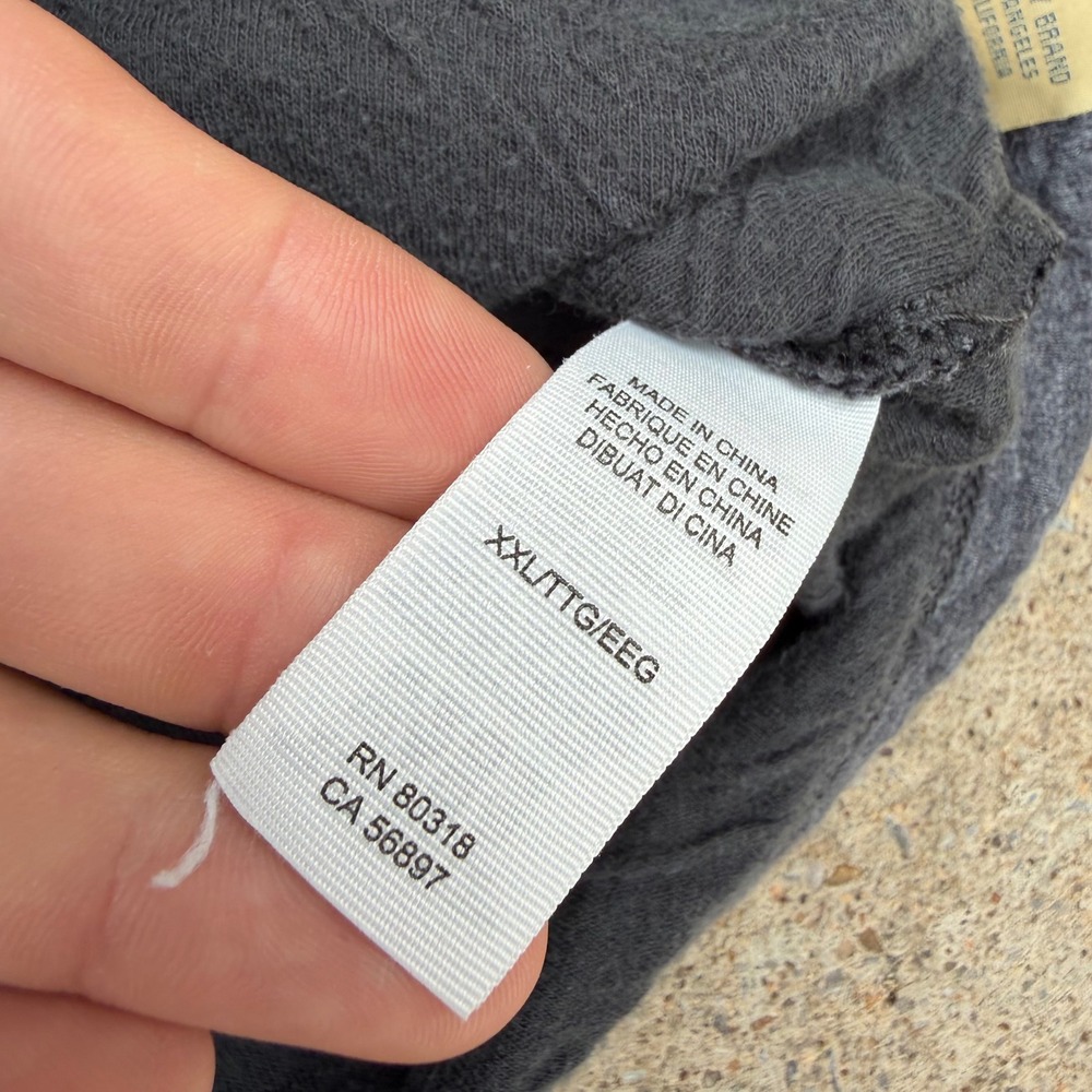 Lucky Brand Henley Shirt Mens XXL Gray Long Sleeve Casual Basic Soft Top Tee - Picture 6 of 10